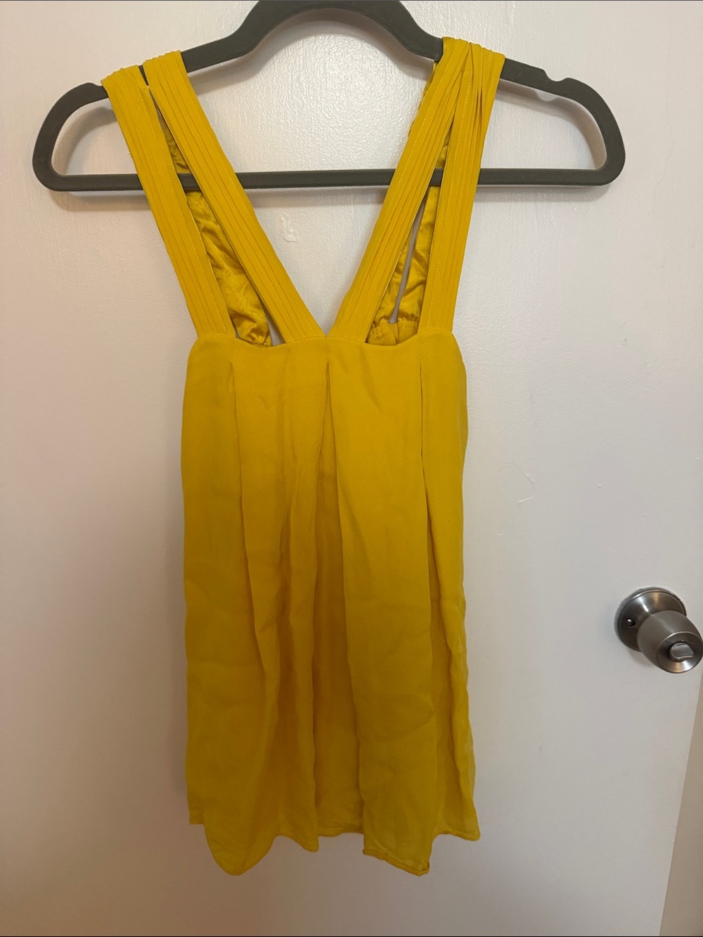 Alice + Olivia Bright Yellow Sleeveless Tank Top